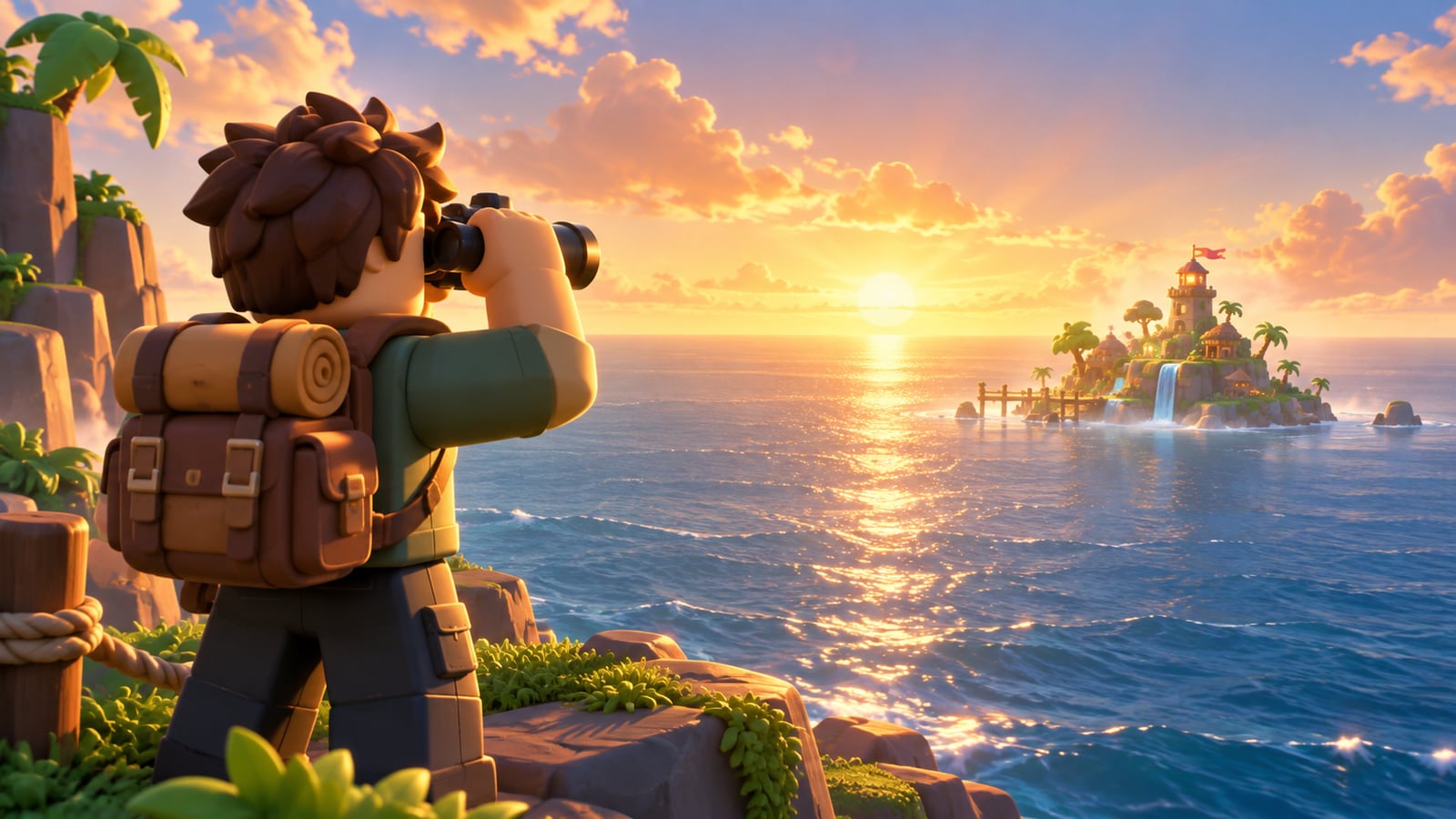 An explorer looking for new game islands illustrating discovery of growing Roblox games